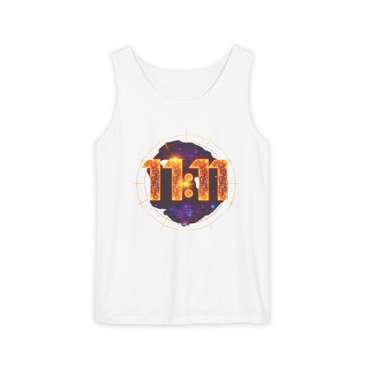Celestial Glow Tank Top - 11:11 Design, Unisex, Festival Wear, Summer Style, Spiritual Gift, Casual Comfort