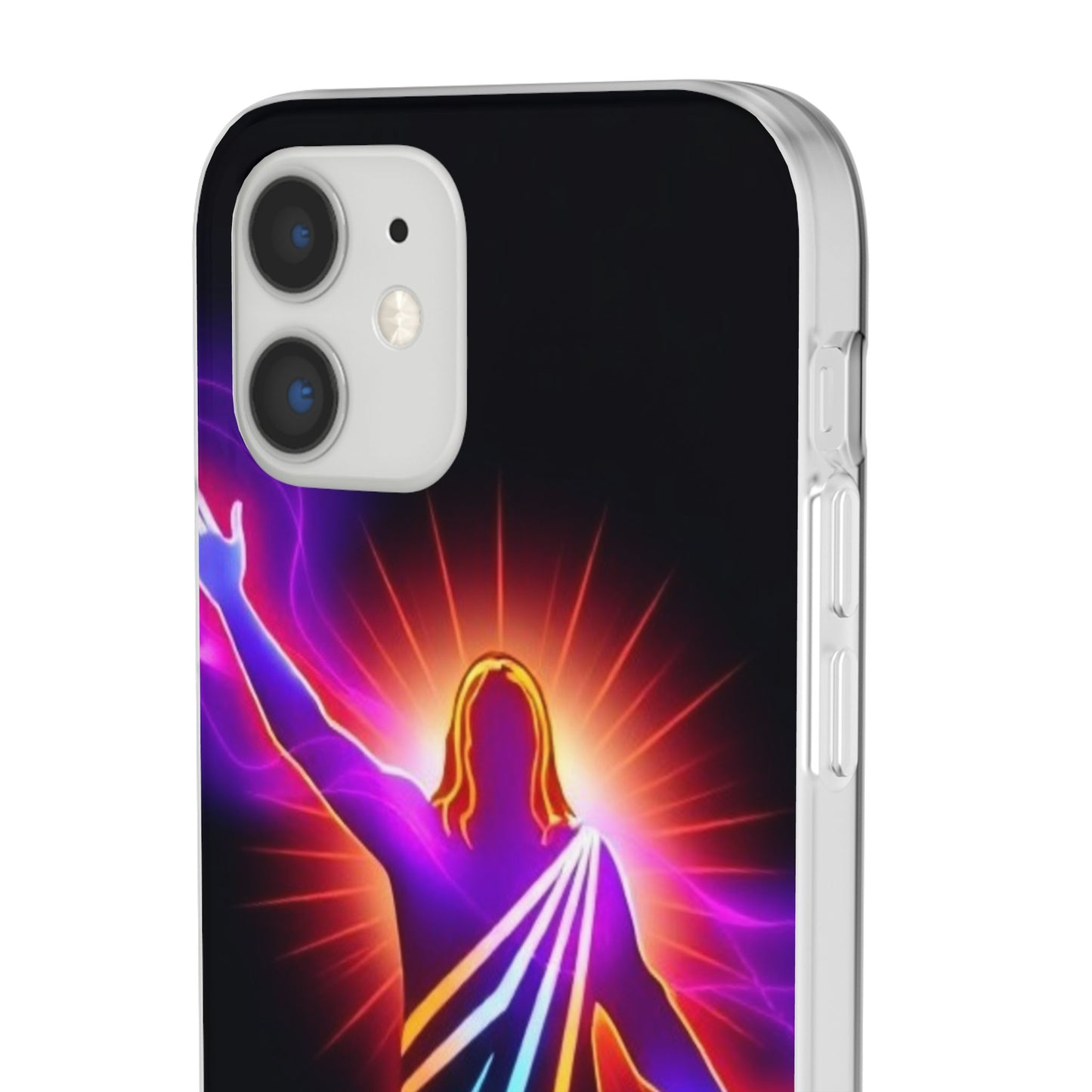 Inspirational Jesus Flexi Case - Colorful Phone Cover for Spiritual Connection
