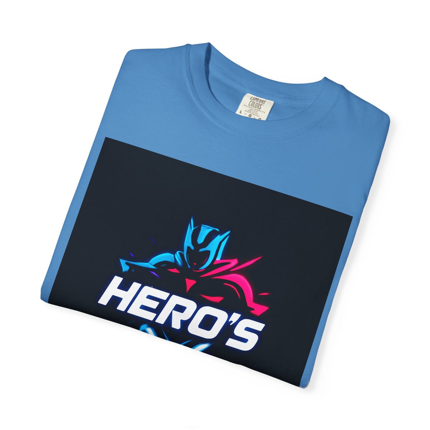 Hero's Unisex Garment-Dyed T-shirt, Casual Tee, Perfect for Gifting, Comic Fans, Hero Celebrations, Graphic Tee, Everyday Wear