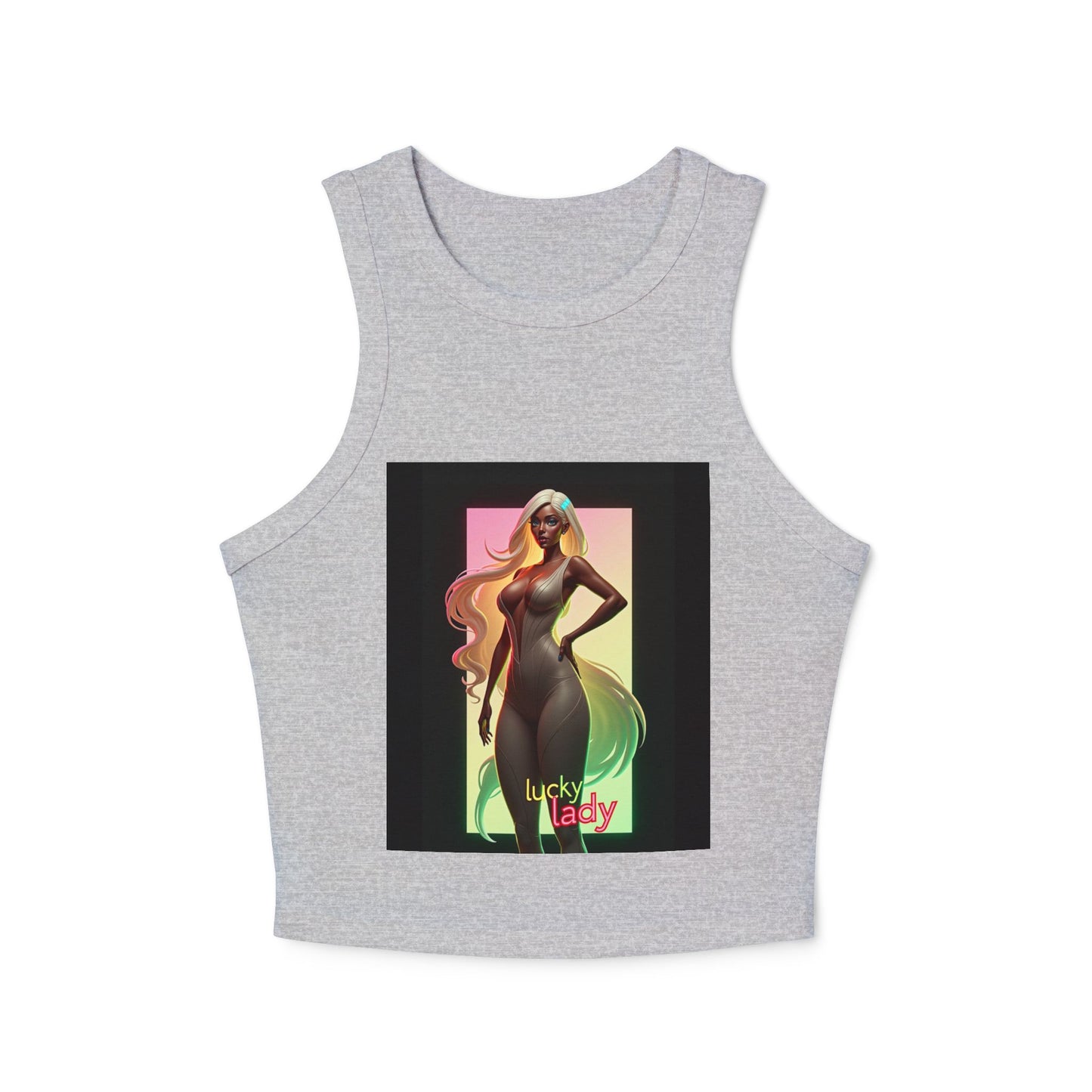 Women's Micro Rib Racer Tank Top