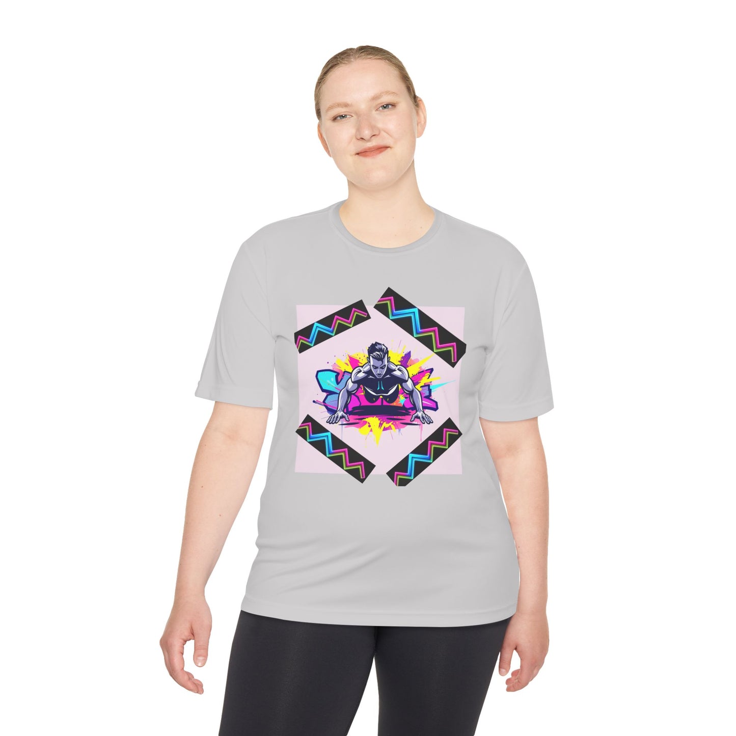 Vibrant Graphic Moisture Wicking Tee for Active Lifestyle
