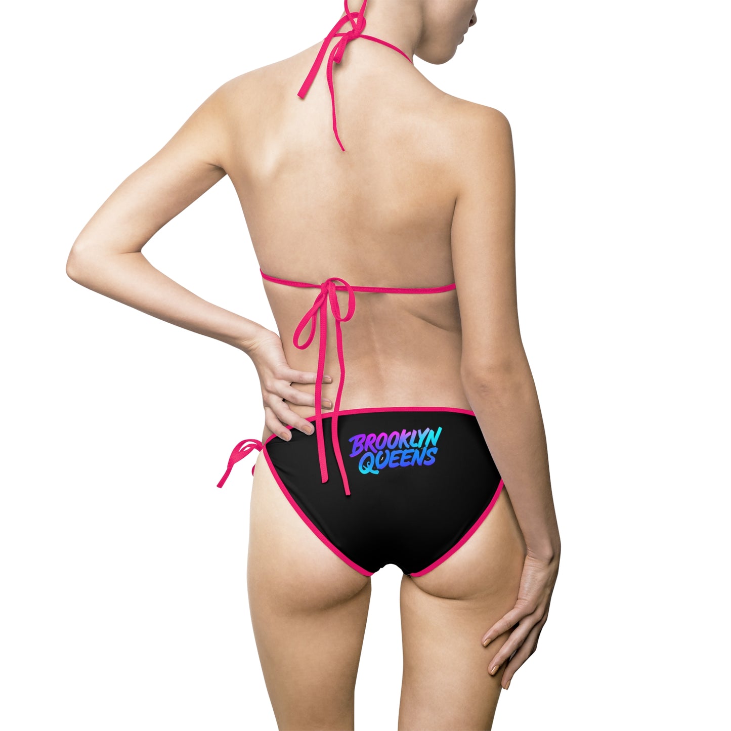 Brooklyn Queens Neon Logo Bikini