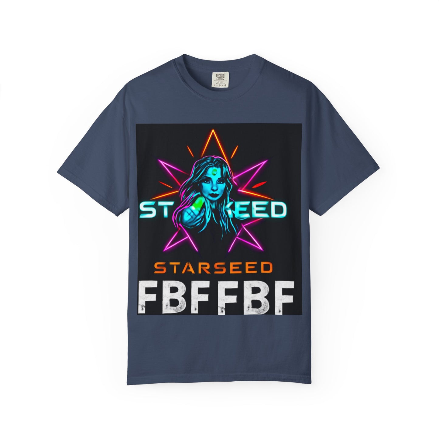 Neon Graphic T-Shirt - Starseed FBF Tee, Unisex Fashion, Cool Gift, Festival Wear, Retro Style, Casual Streetwear