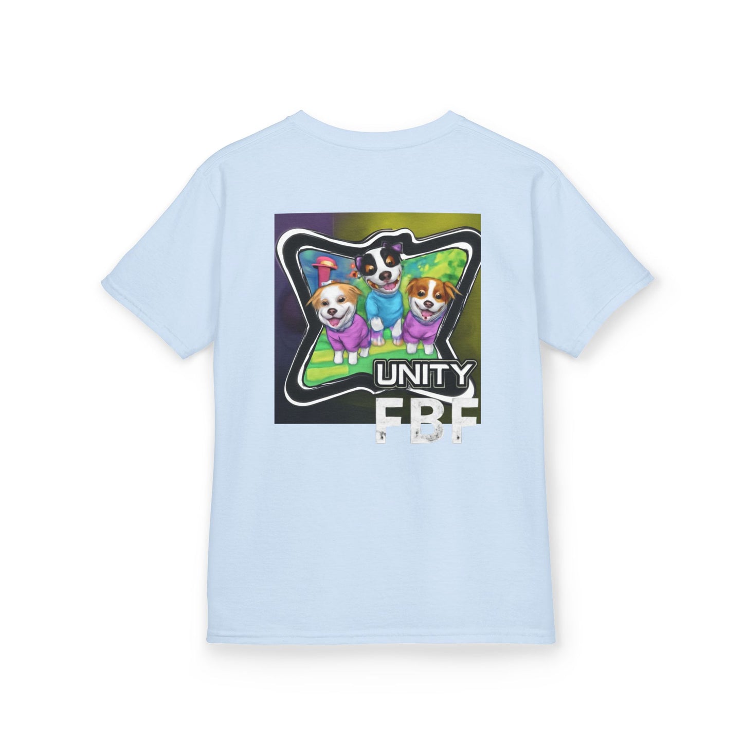 Colorful Dog-Themed Kids Tee - 'Unity Fun' Design