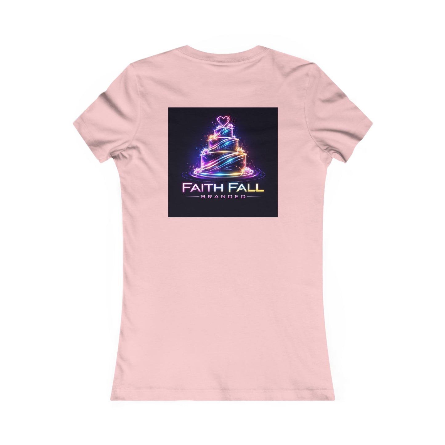 Faith Fall Women's Tee — Neon Holiday Tree Logo
