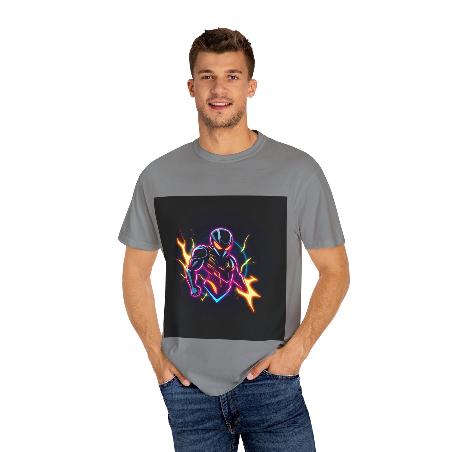 Vibrant Unisex Graphic T-Shirt, Cosmic Dreams Tee, Retro Neon Shirt, Stylish Casual Wear, Gift for Gamers & Dreamers