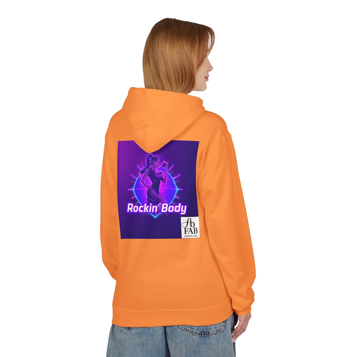 Rock Your Body Fleece Hoodie | Unisex Midweight Hoodie, Cozy Sweatshirt, Unique Gift for Fitness Lovers, Casual Wear, Music Inspired Apparel