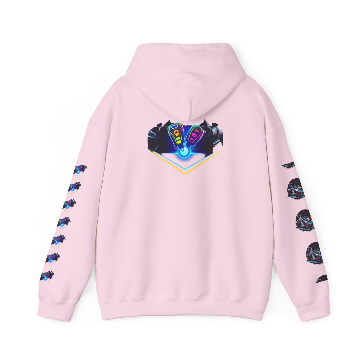 Stylish Unisex Heavy Blend™ Hoodie with Neon Design - Perfect for Winter Fashion & Casual Outings