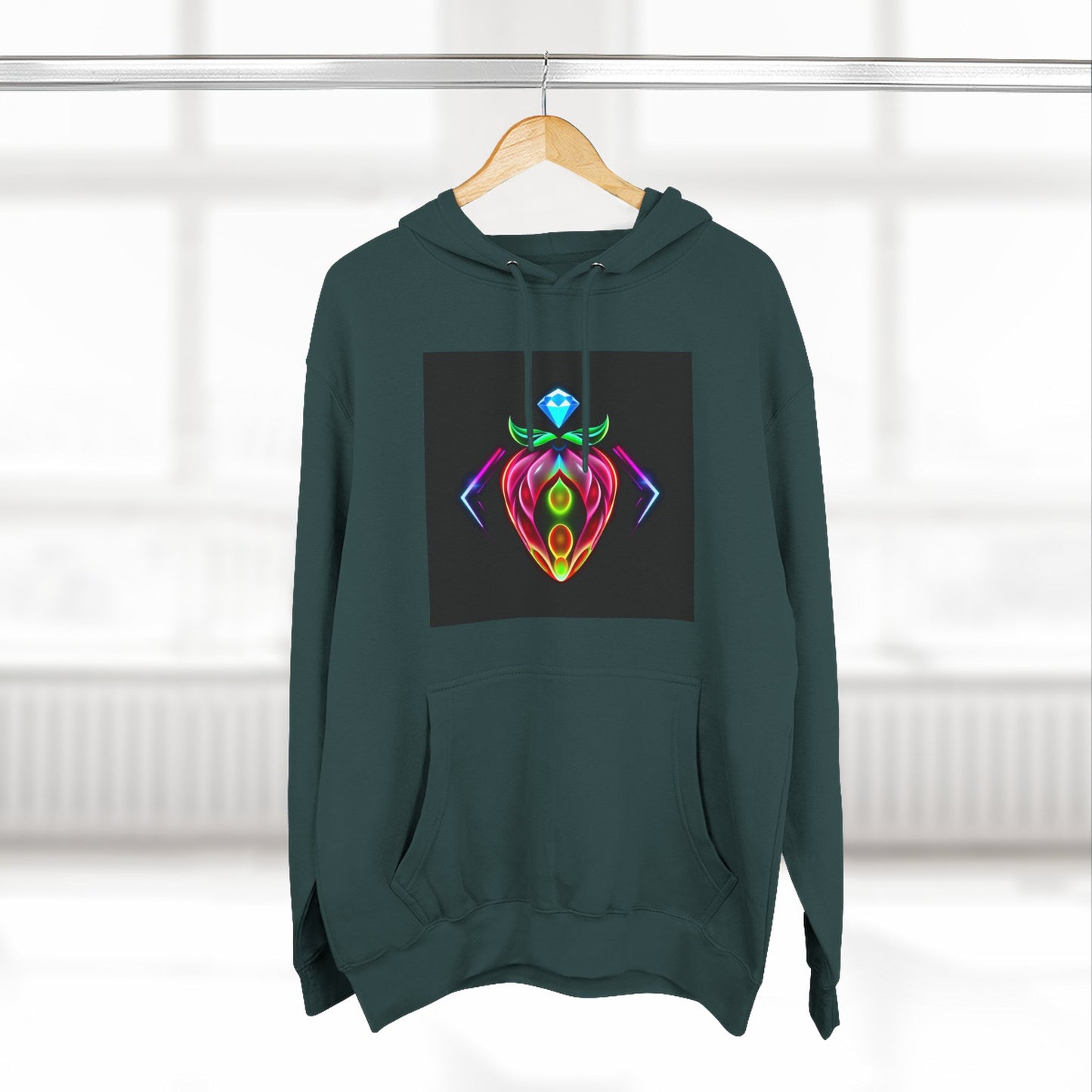 Vibrant Art Hoodie, Colorful Fleece Hoodie, Unique Sweatshirt, Artistic Gift, Cozy Layer for Every Occasion
