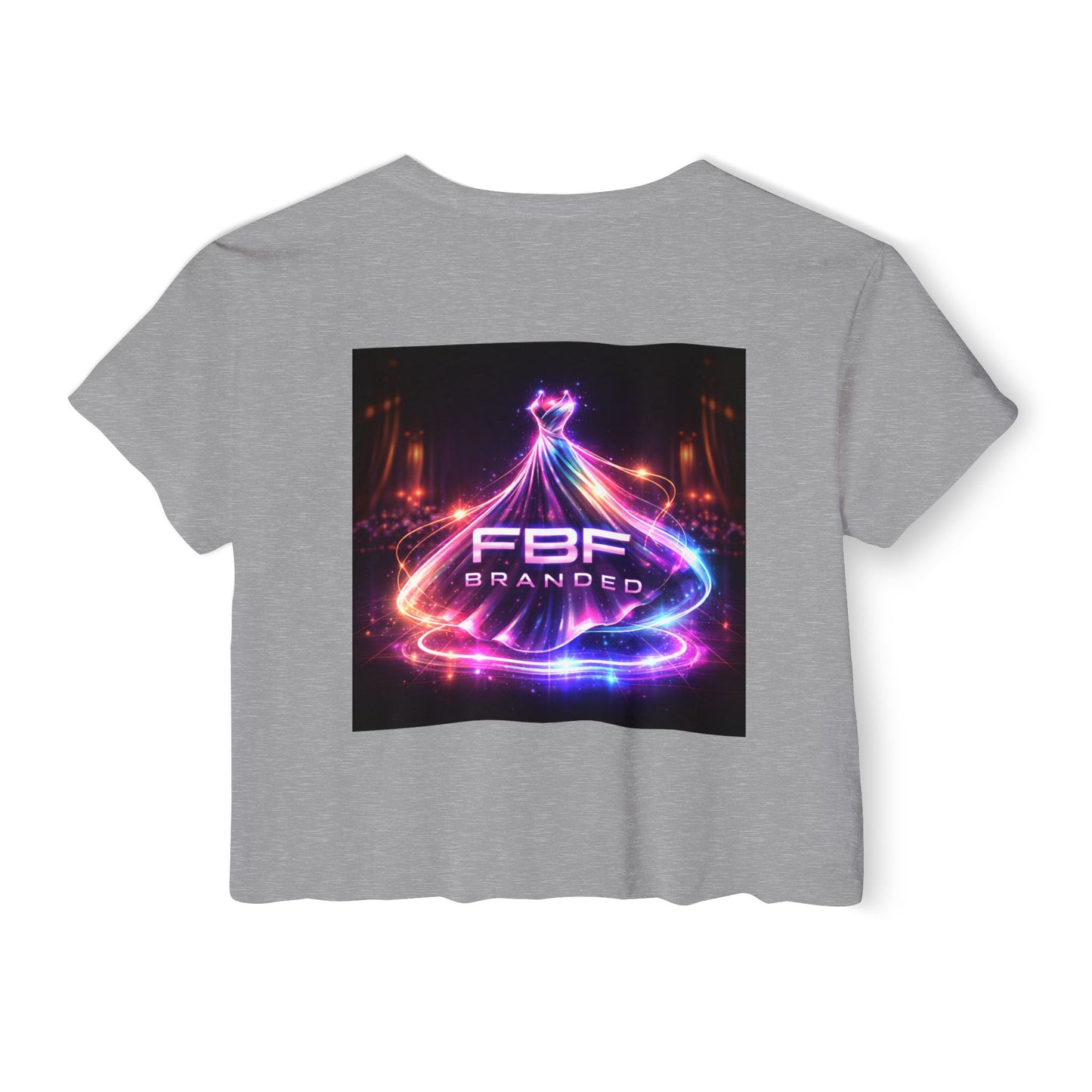 Festival Glow Crop Top — Neon 'FBF Branded' Rave Graphic