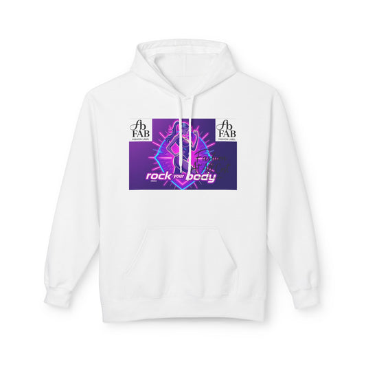 Rock Your Body Fleece Hoodie | Unisex Midweight Hoodie, Cozy Sweatshirt, Unique Gift for Fitness Lovers, Casual Wear, Music Inspired Apparel