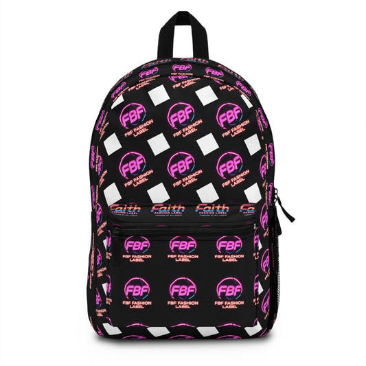 Fashionable Backpack - Trendy, Stylish, Everyday Use, Back to School, Gift for Her, FBF Logo Design