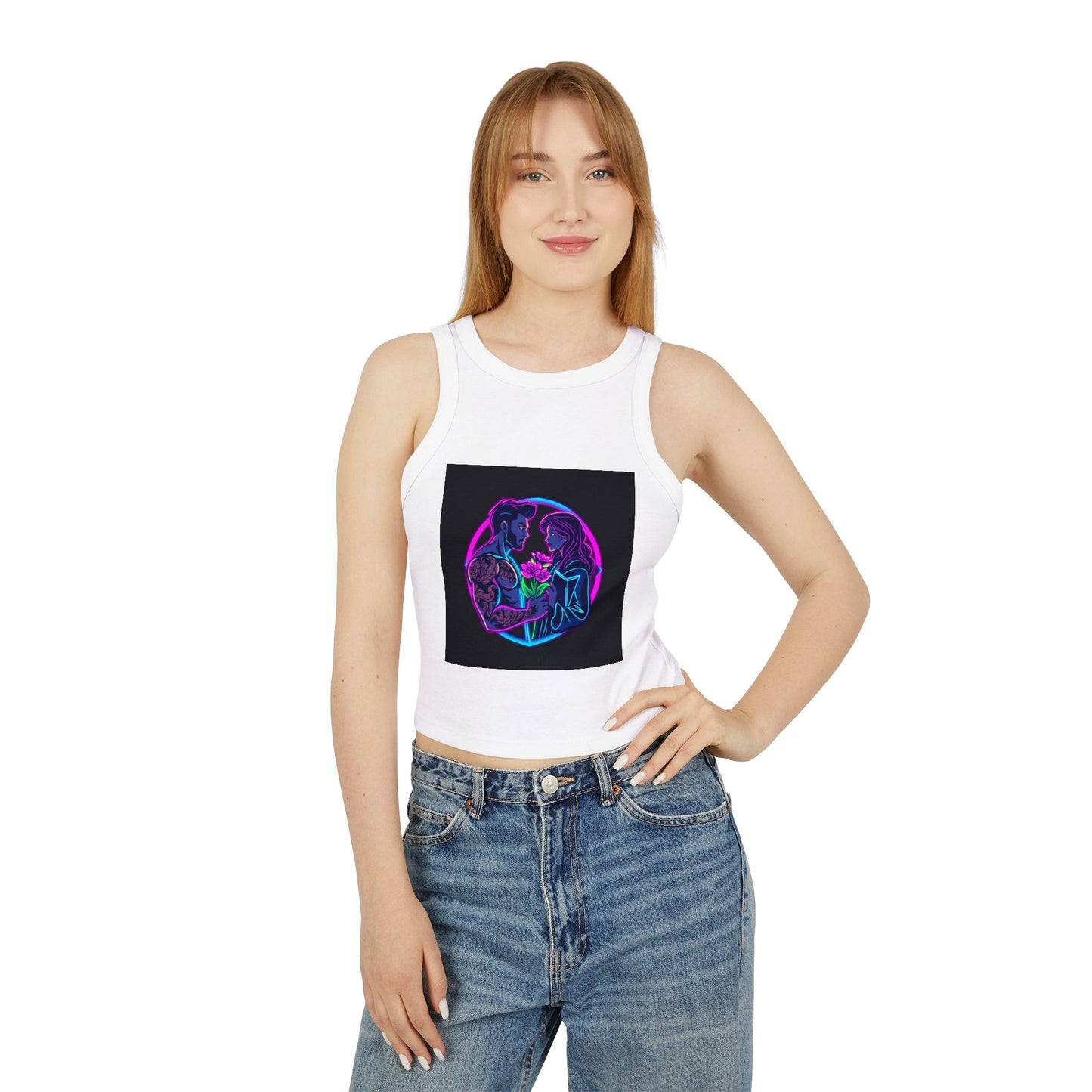 Women's Micro Rib Racer Tank Top