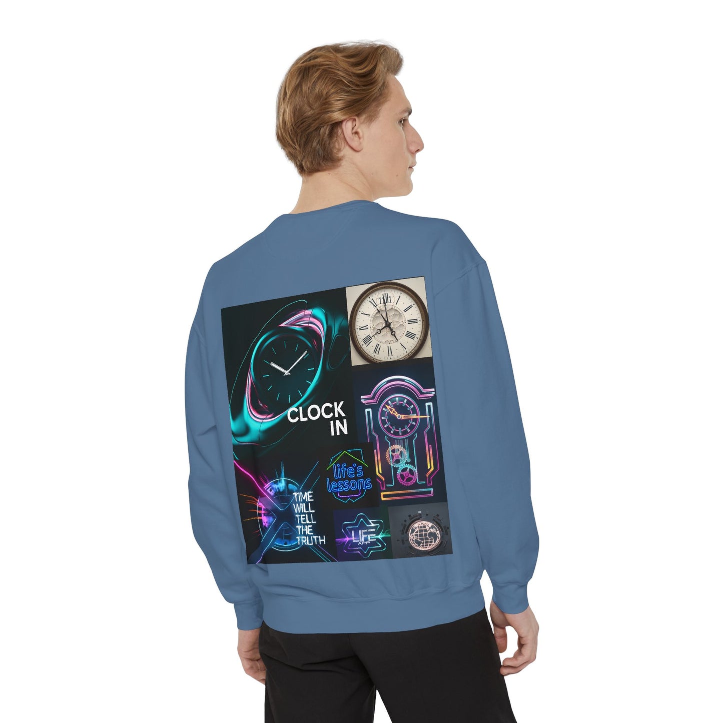 Retro Neon Clock Sweatshirt