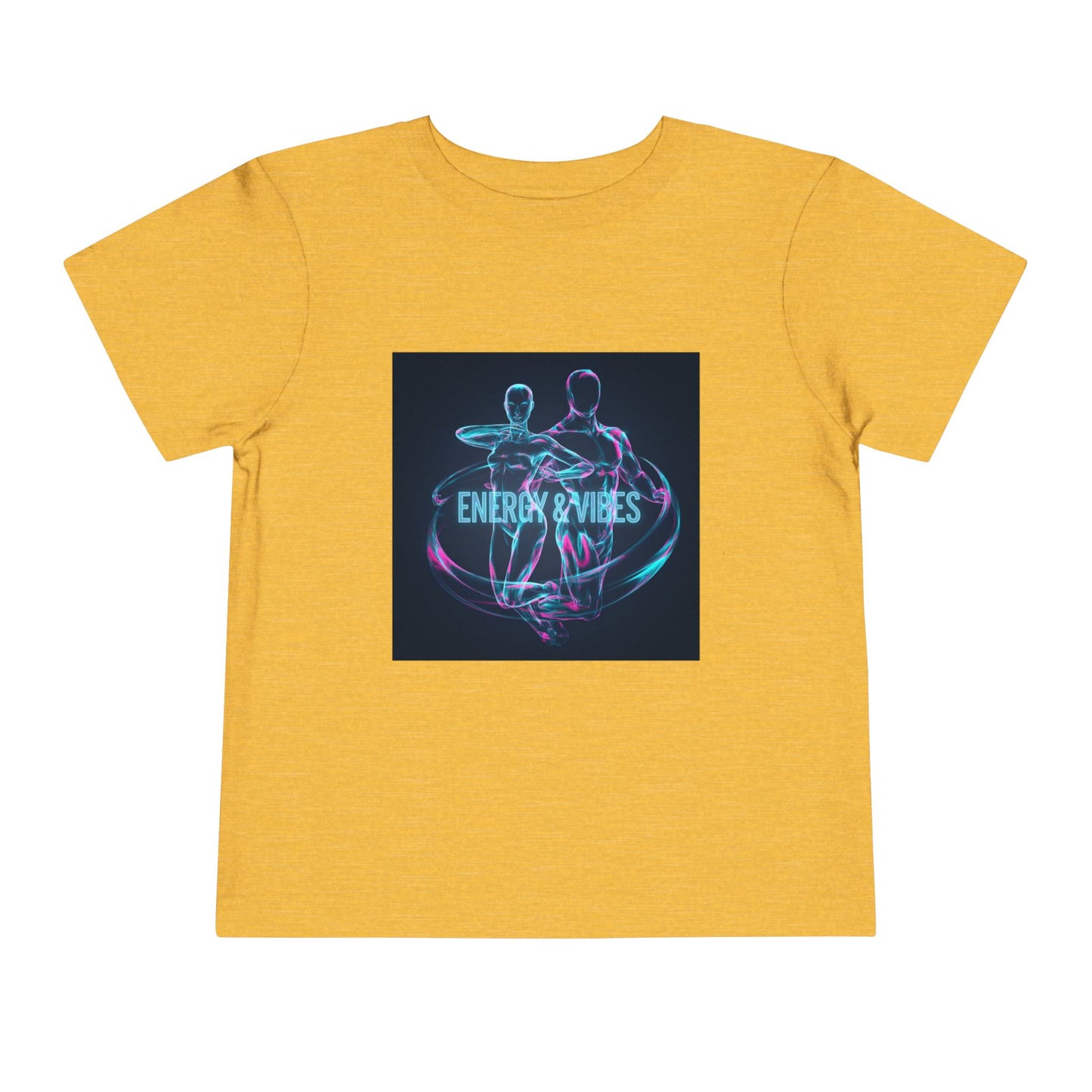 Toddler Tee — Energy & Vibes Neon Dance Graphic
