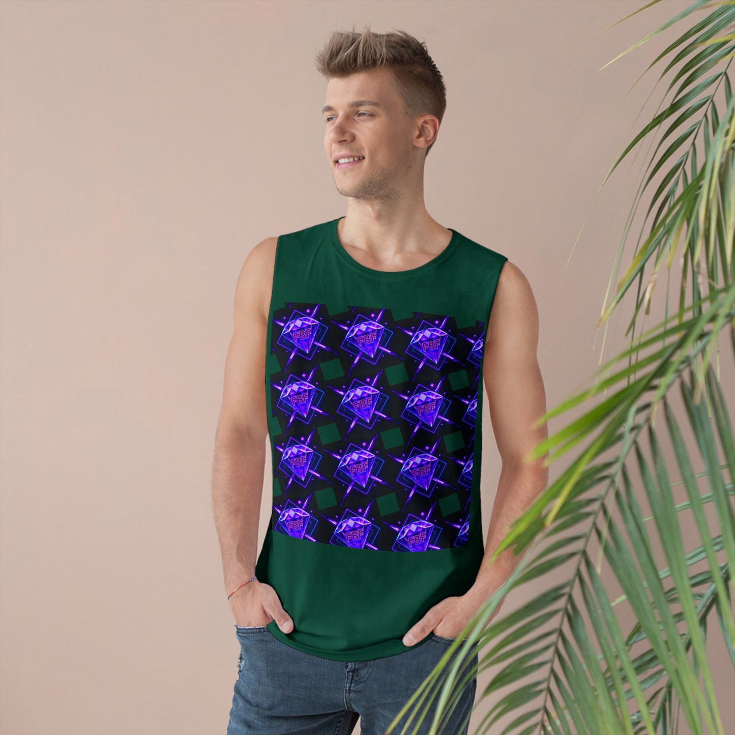 Unisex Graphic Tank Top, Trendy Summer Wear, Perfect for Festivals, Casual Outings, Vibrant Pattern Top, Comfortable Everyday Style