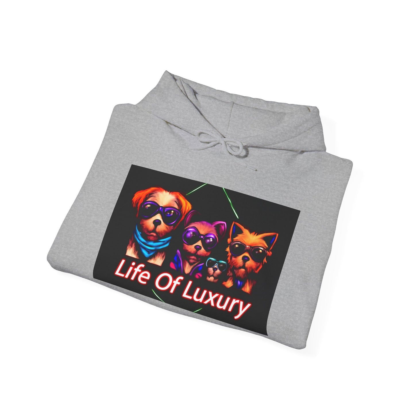 Luxury Life Unisex Hoodie - Cozy Sweatshirt for Pet Lovers, Gift for Birthdays, Everyday Wear, Chill Vibes, FBF Collection