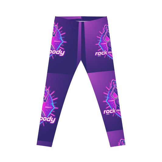 Rock Your Body Women's Casual Leggings, Trendy Workout Leggings, Fitness Tights, Lounge Pants, Stylish Activewear