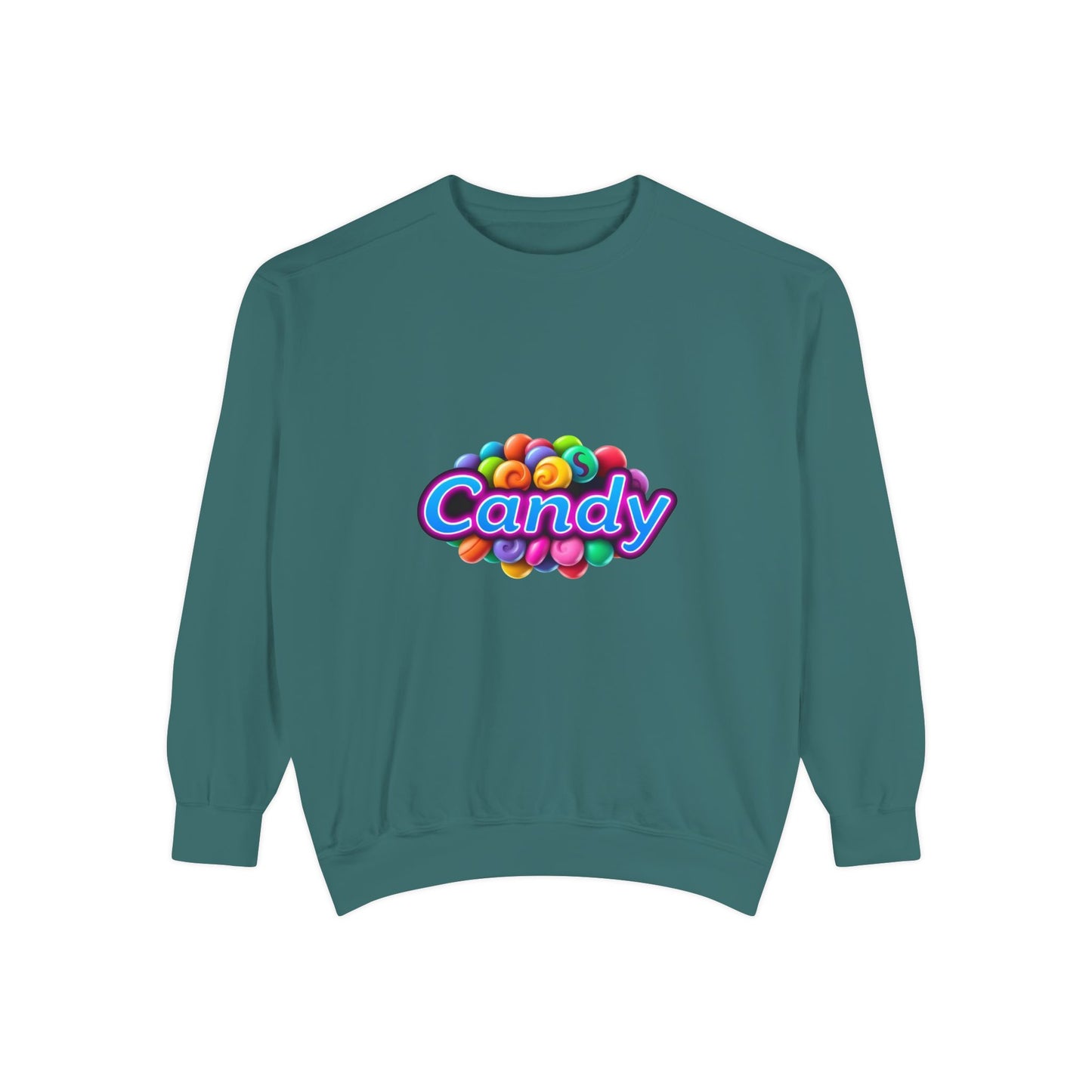 Candy-Themed Unisex Garment-Dyed Sweatshirt - Nostalgic Apparel for Sweet Lovers, Cozy Casual Wear, Gift for Candy Lovers, Colorful [...]