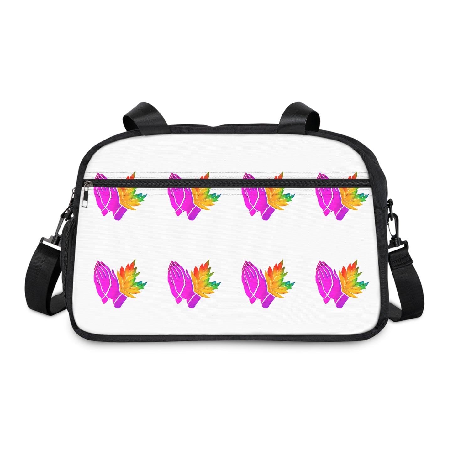 Fitness Handbag with Inspirational Design | Yoga Bag, Sport Tote, Gym Bag, Motivational Workout Bag, Travel Handbag