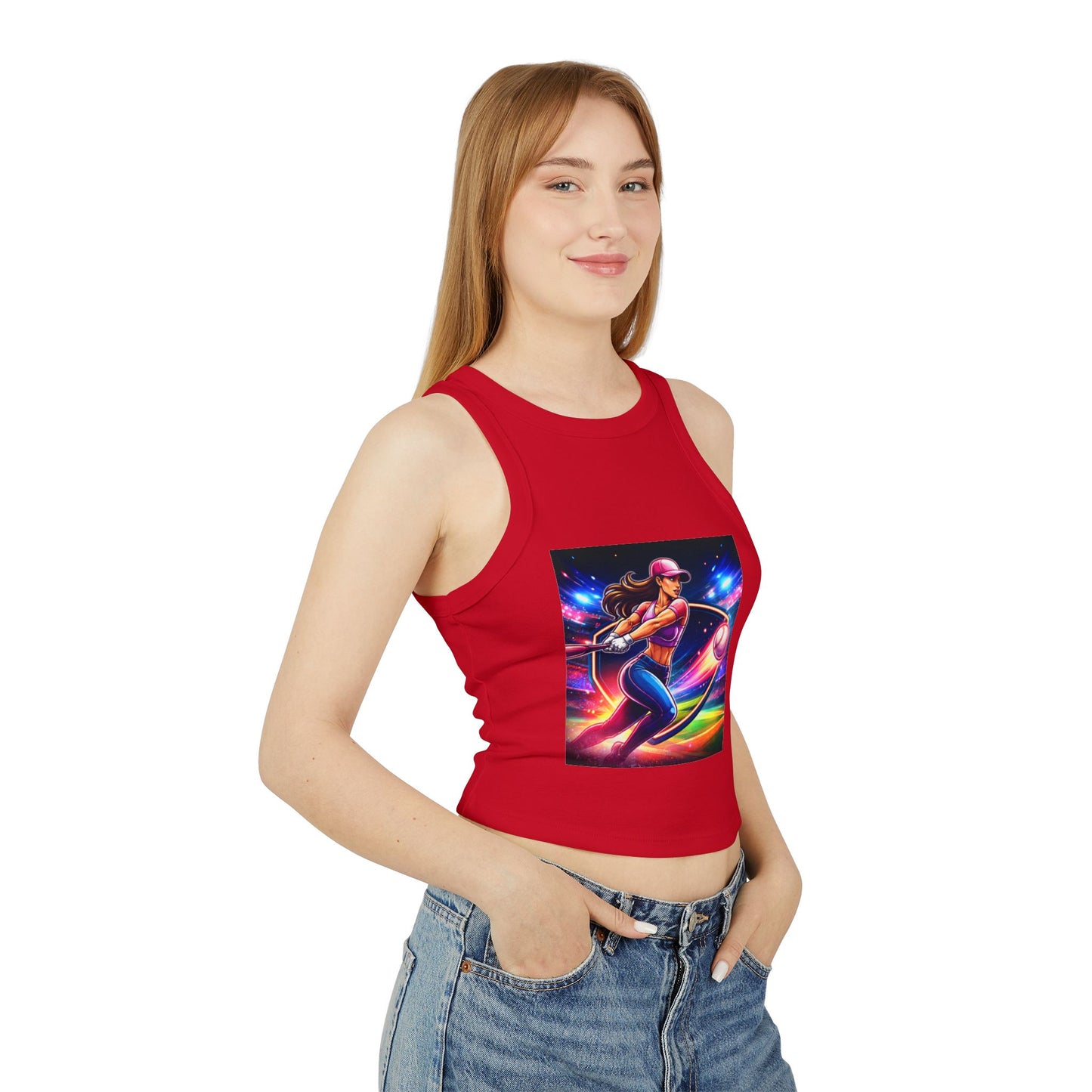 Women's Micro Rib Racer Tank Top