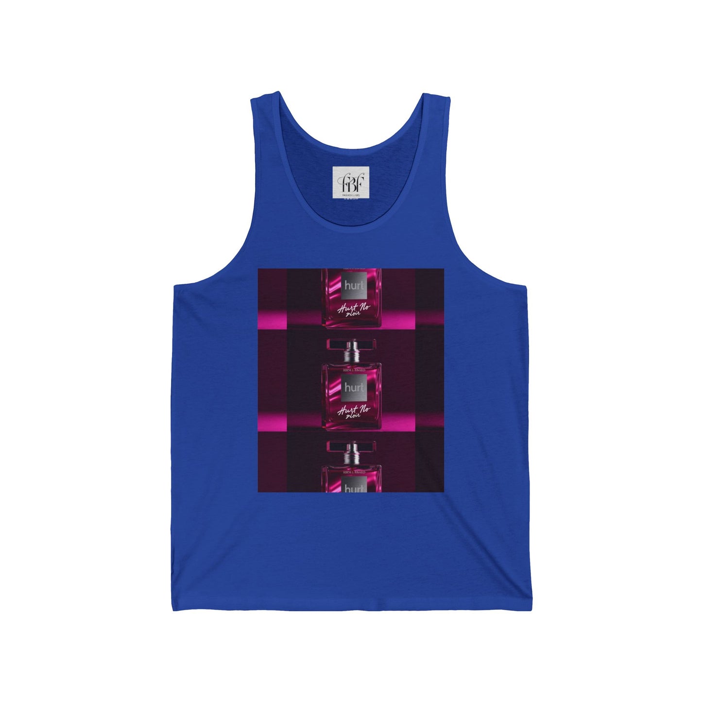 Unisex Jersey Tank - Stylish Pink Fragrance Graphic Tee