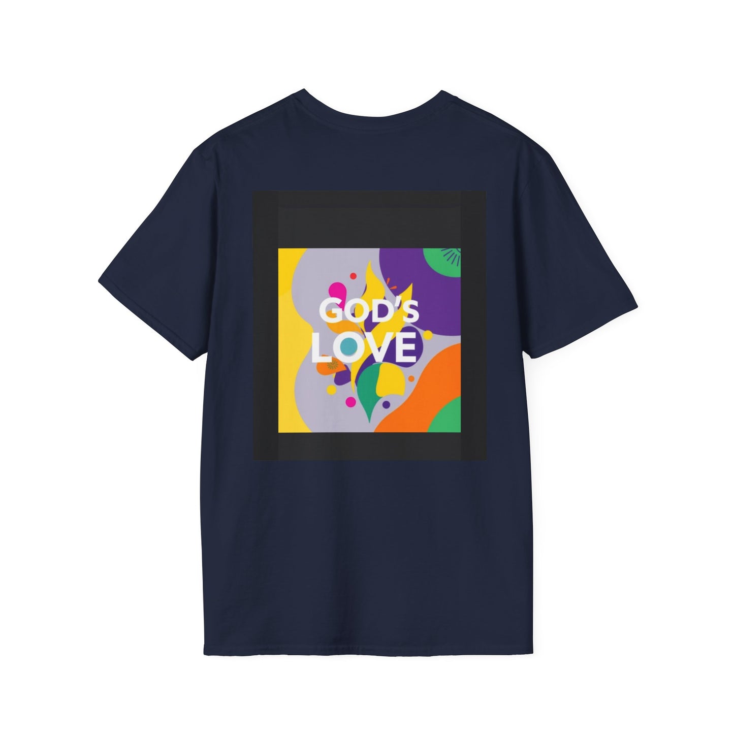Unisex Softstyle T-Shirt with God's Love Design, Faith Shirt, Inspirational Tee, Christian Apparel, Gift for Believers, Everyday Wear