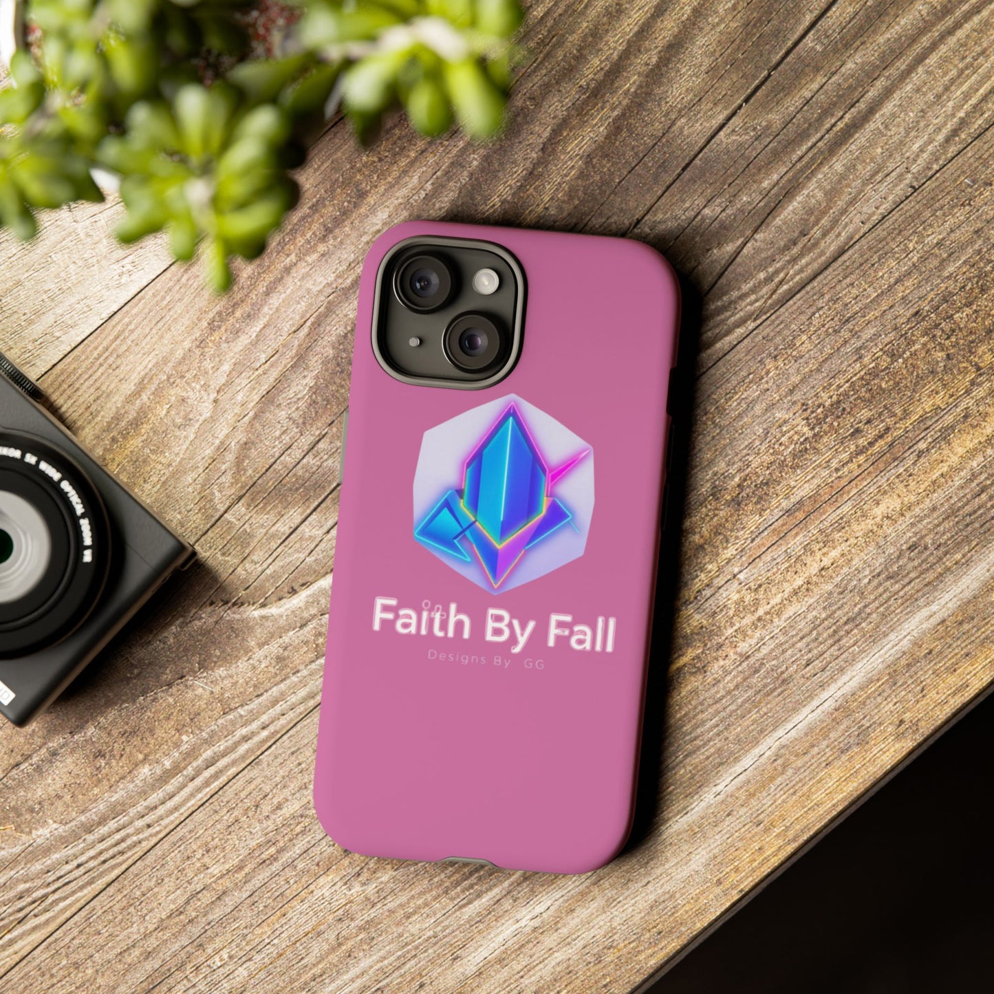 Vibrant Phone Case with Motivational Design - Faith By Fall, Colorful Phone Cover, Customizable Mobile Accessory, Unique Gift Idea, [...]