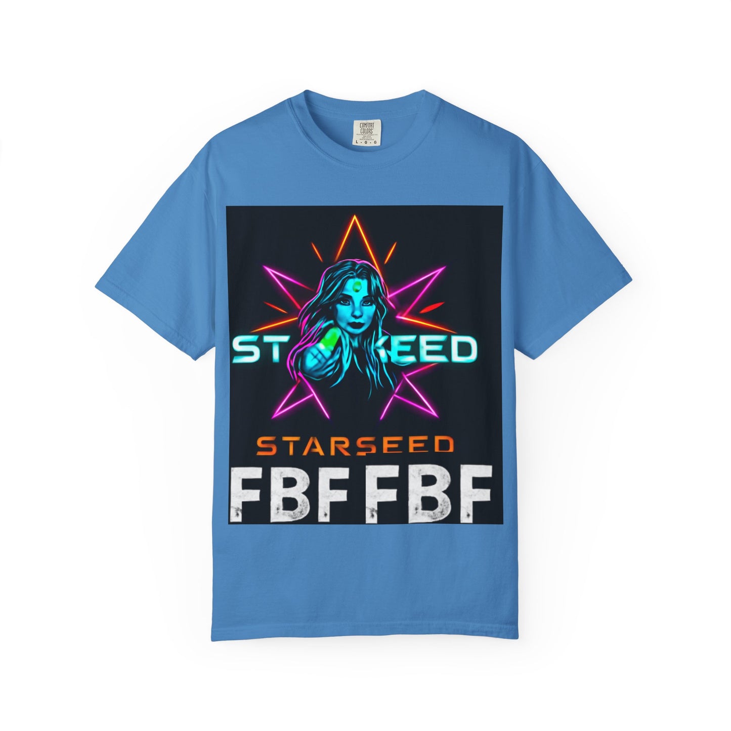 Neon Graphic T-Shirt - Starseed FBF Tee, Unisex Fashion, Cool Gift, Festival Wear, Retro Style, Casual Streetwear