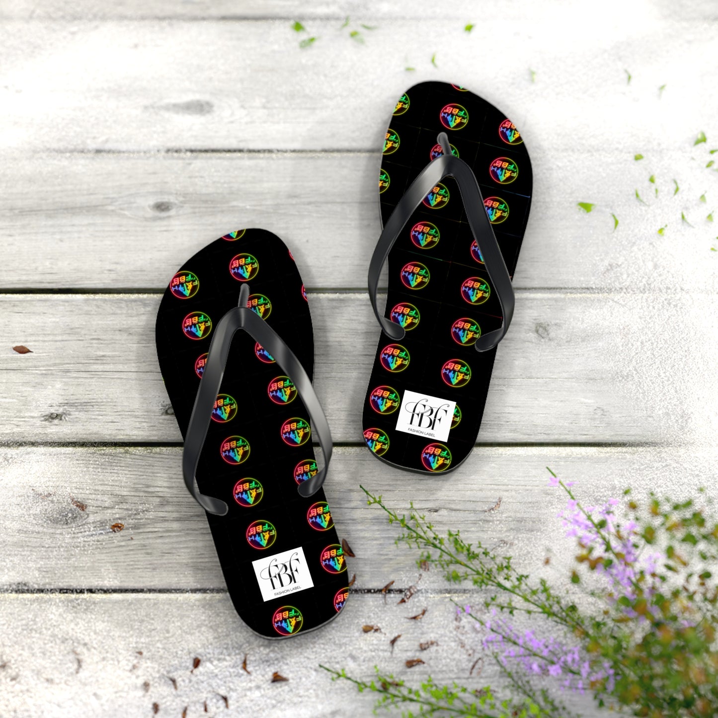 Vibrant Faith Flip Flops | Summer Style, Beachwear, Casual Sandals, Vacation Footwear, Fun Gift for Friends