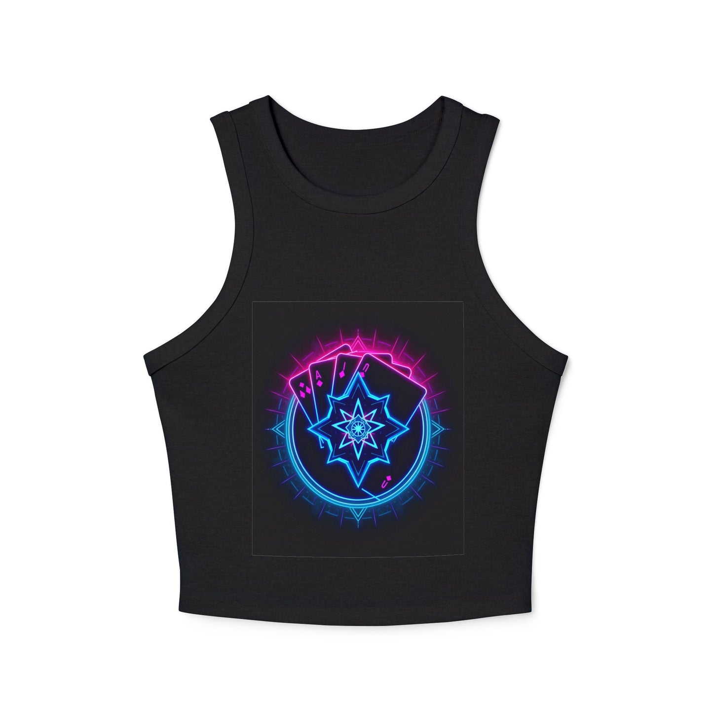 Women's Micro Rib Racer Tank Top - Feminine Energy & Cosmic Vibes, Summer Top, Festival Wear, Workout Gear, Gift for Her, [...]