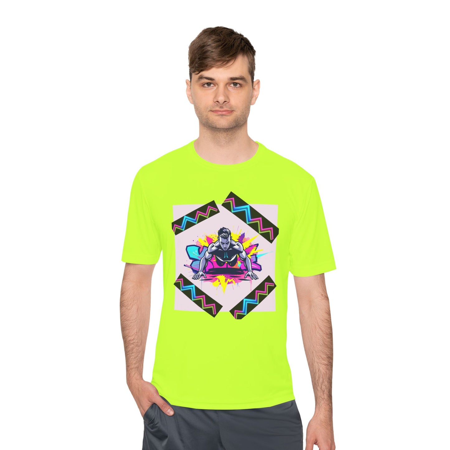 Vibrant Graphic Moisture Wicking Tee for Active Lifestyle