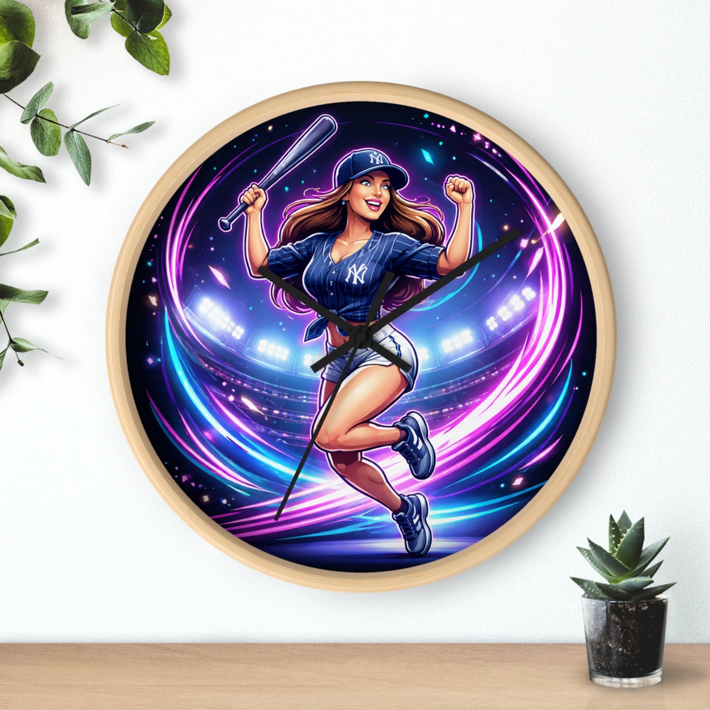 Yankee Gal Wall Clock