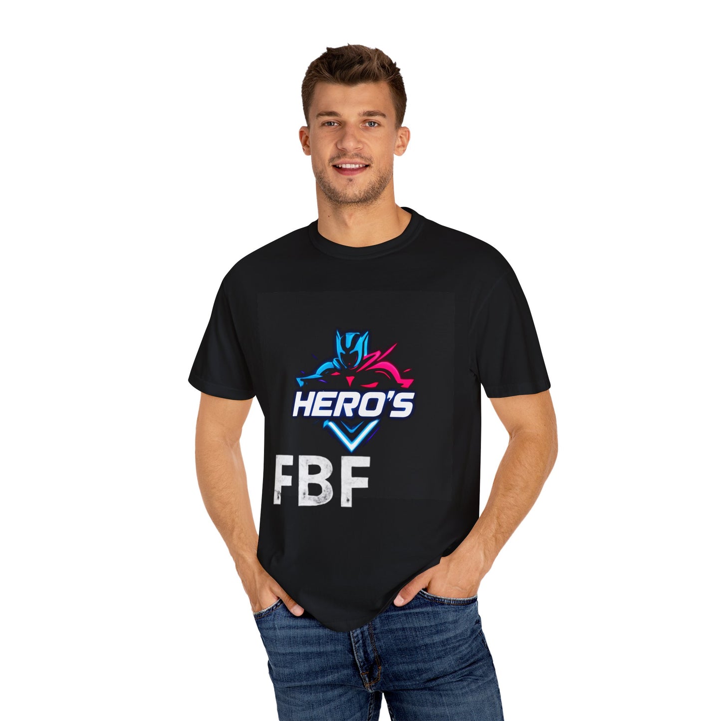 Hero's Unisex Garment-Dyed T-shirt, Casual Tee, Perfect for Gifting, Comic Fans, Hero Celebrations, Graphic Tee, Everyday Wear