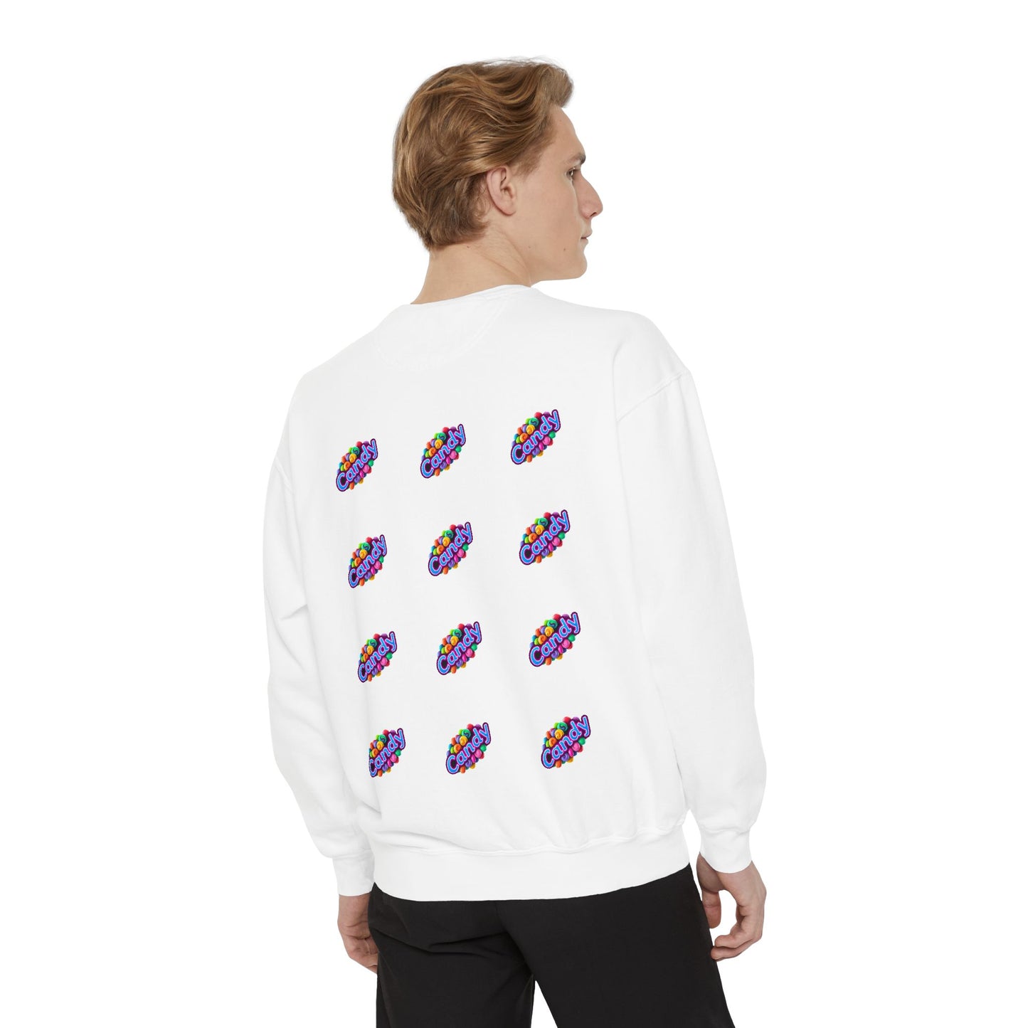 Candy-Themed Unisex Garment-Dyed Sweatshirt - Nostalgic Apparel for Sweet Lovers, Cozy Casual Wear, Gift for Candy Lovers, Colorful [...]