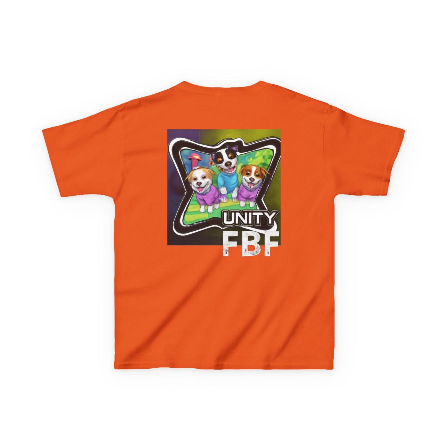 Colorful Dog-Themed Kids Tee - 'Unity Fun' Design