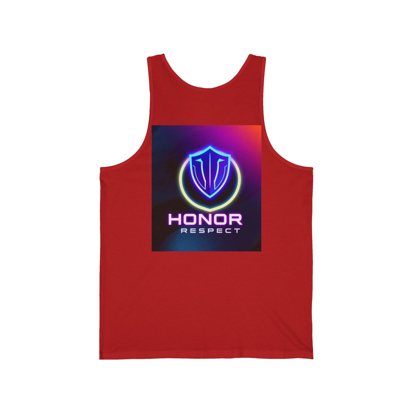 Neon Graphic Tank Top, Inspiring Workout Apparel, Unisex Jersey Tank, Perfect Summer Wear, Motivational Fitness Gift, Integrity Honor [...]