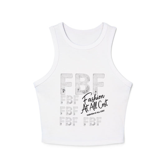Stylish Women's Tank Top - Fashion At All Cost, Summer Casual Wear, Workout Top, Trendy Crop, Gift for Fashion Lovers