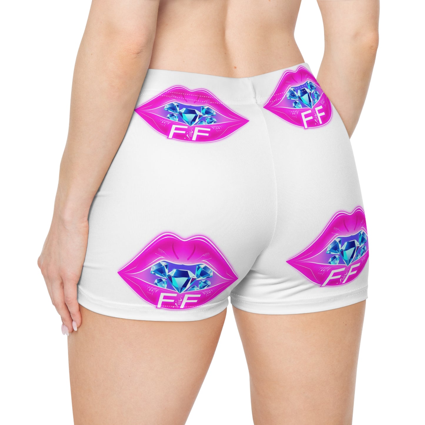 Women's Trendy Shorts with Bold Graphic Design, Summer Fashion, Statement Lounge Wear, Gift for Her, Beachwear, Festival Attire