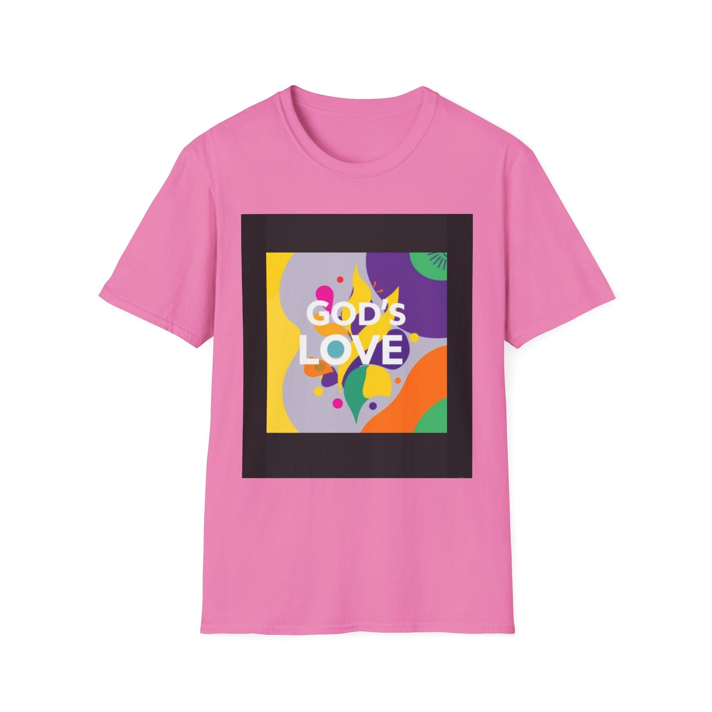 Unisex Softstyle T-Shirt with God's Love Design, Faith Shirt, Inspirational Tee, Christian Apparel, Gift for Believers, Everyday Wear