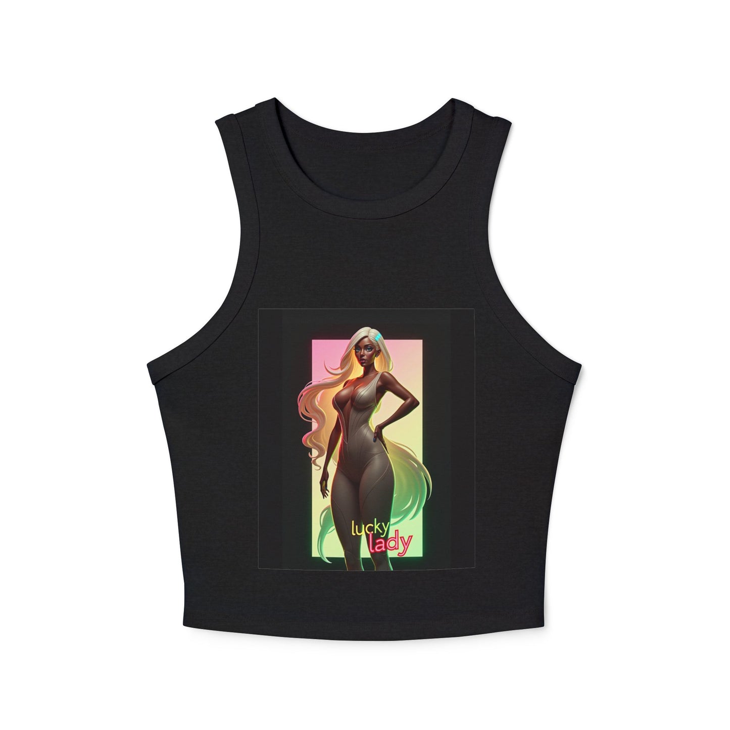 Women's Micro Rib Racer Tank Top