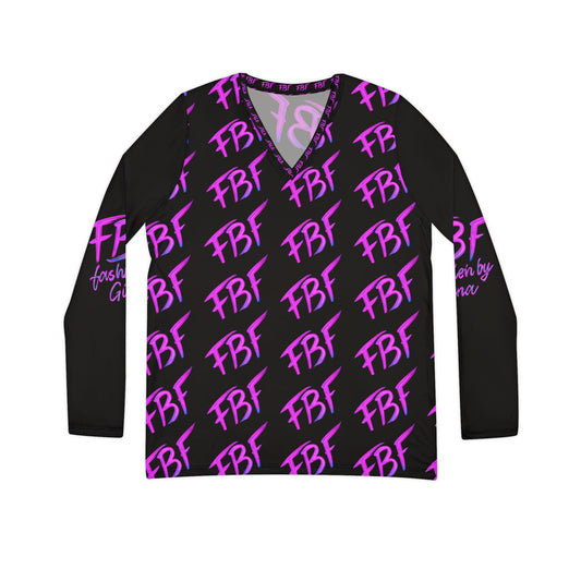 Women's Long Sleeve V-neck Shirt (AOP)