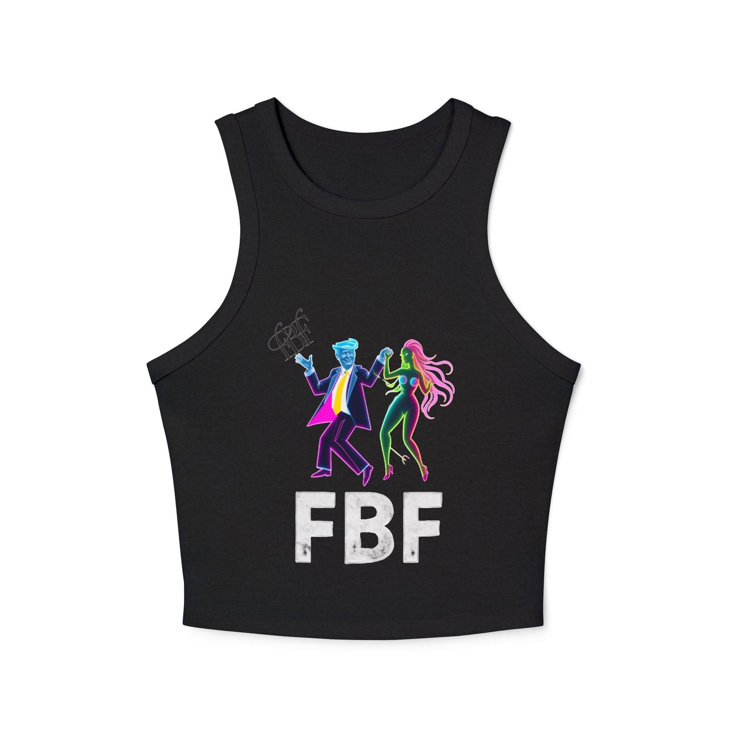 Retro Dance Graphic Tank Top, FBF Vibes, Women's Summer Apparel, Party Wear, Festival Clothing, Unique Graphic Tee