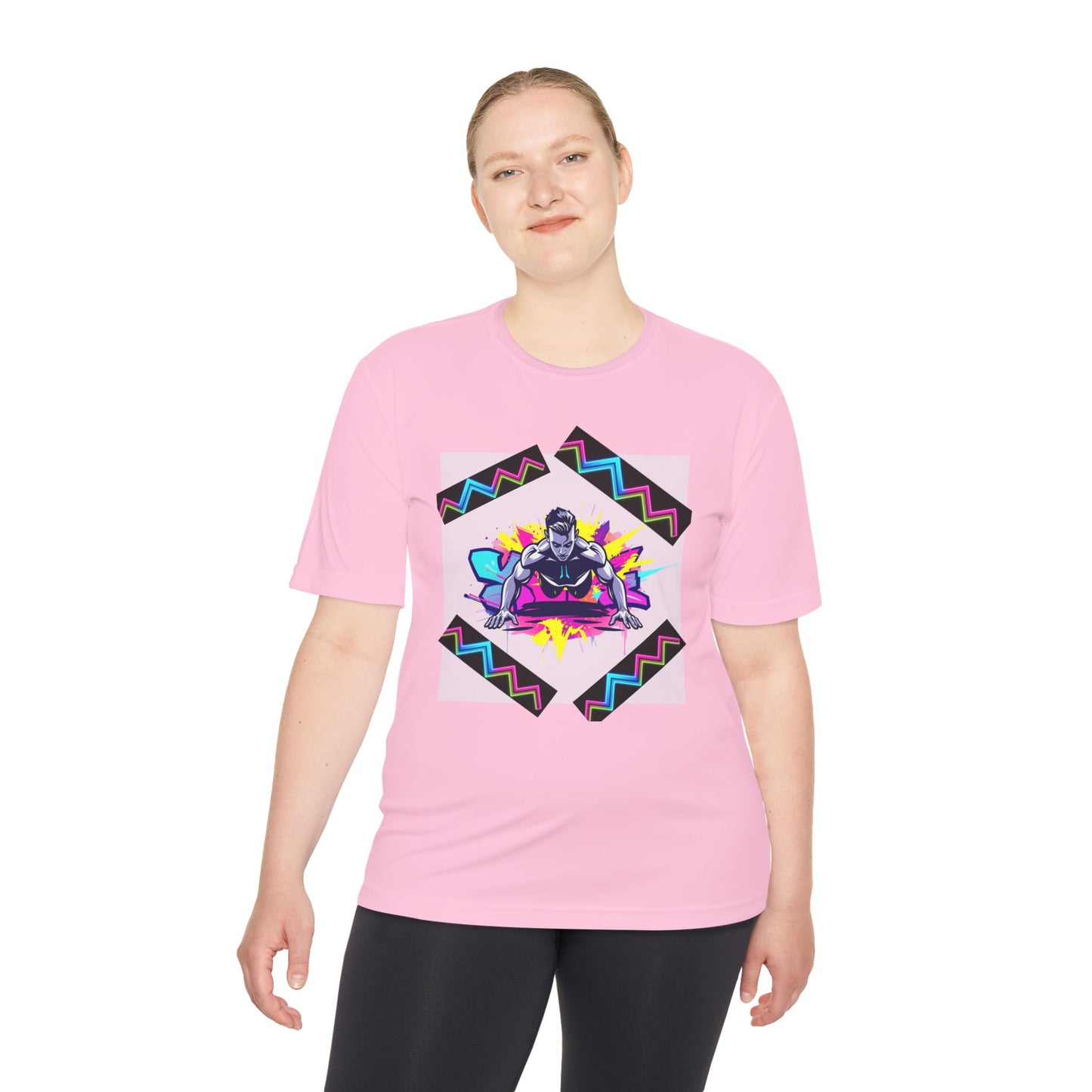 Vibrant Graphic Moisture Wicking Tee for Active Lifestyle