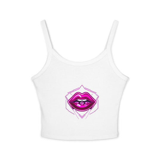 Feminine Graphic Tank Top with Bold Lip Design, Stylish Summer Wear, Perfect for Festivals, Parties, Gifts for Fashion Lovers, Women's [...]