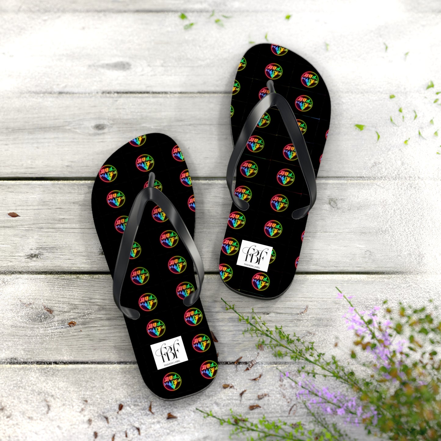 Vibrant Faith Flip Flops | Summer Style, Beachwear, Casual Sandals, Vacation Footwear, Fun Gift for Friends