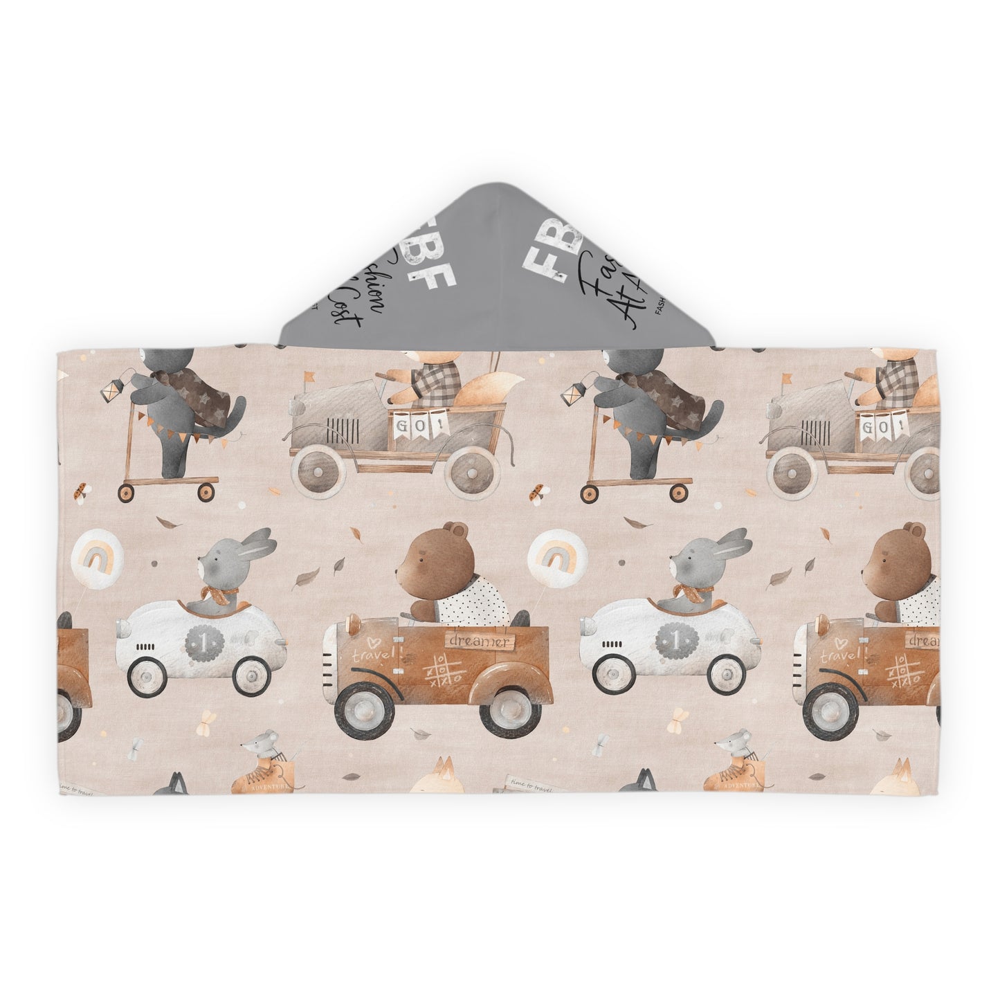 Teddy Bears Traveling Youth Hooded Towel