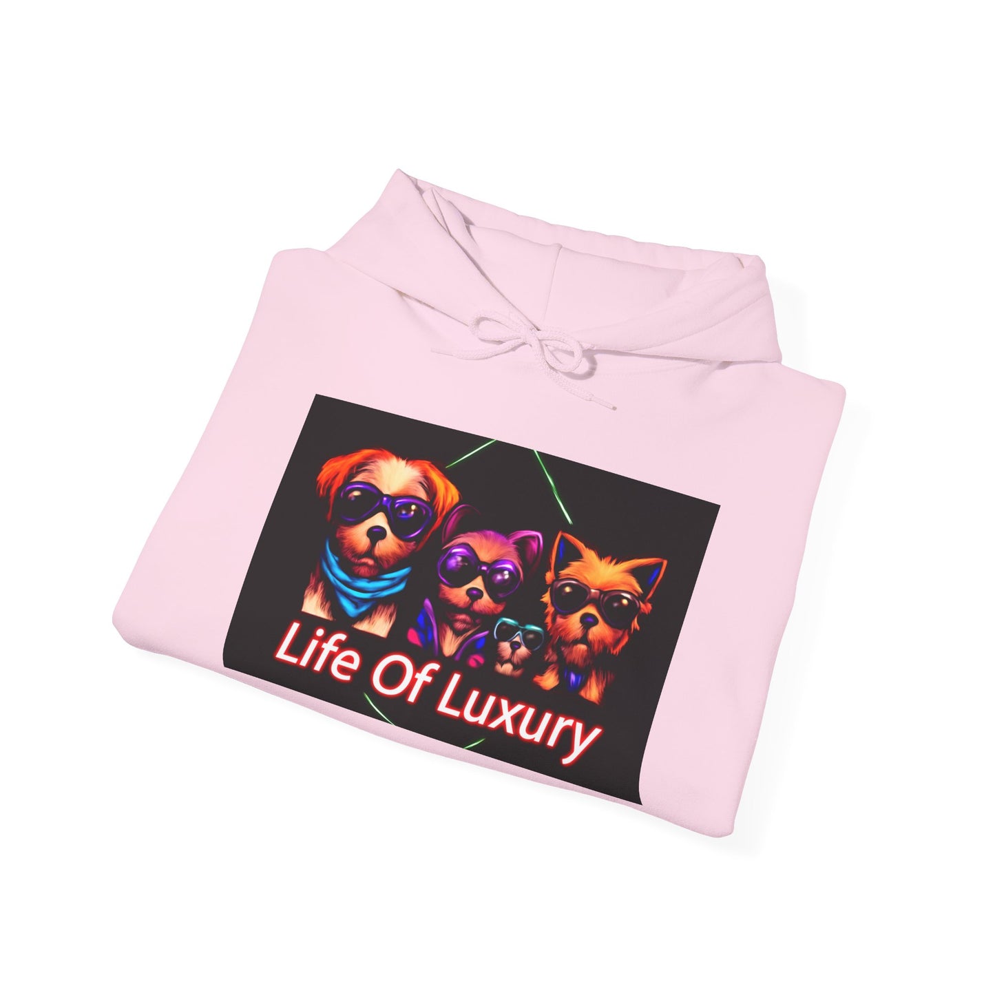 Luxury Life Unisex Hoodie - Cozy Sweatshirt for Pet Lovers, Gift for Birthdays, Everyday Wear, Chill Vibes, FBF Collection
