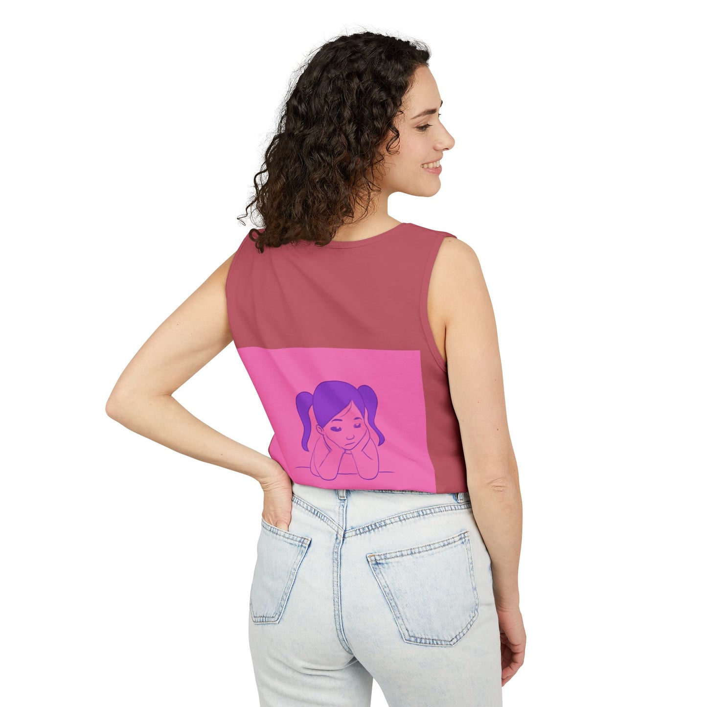 Unisex Graphic Tank Top, Cute Casual Summer Wear, Perfect for Gifts, Self-Love Celebration, Festive & Fun, Daily Comfort