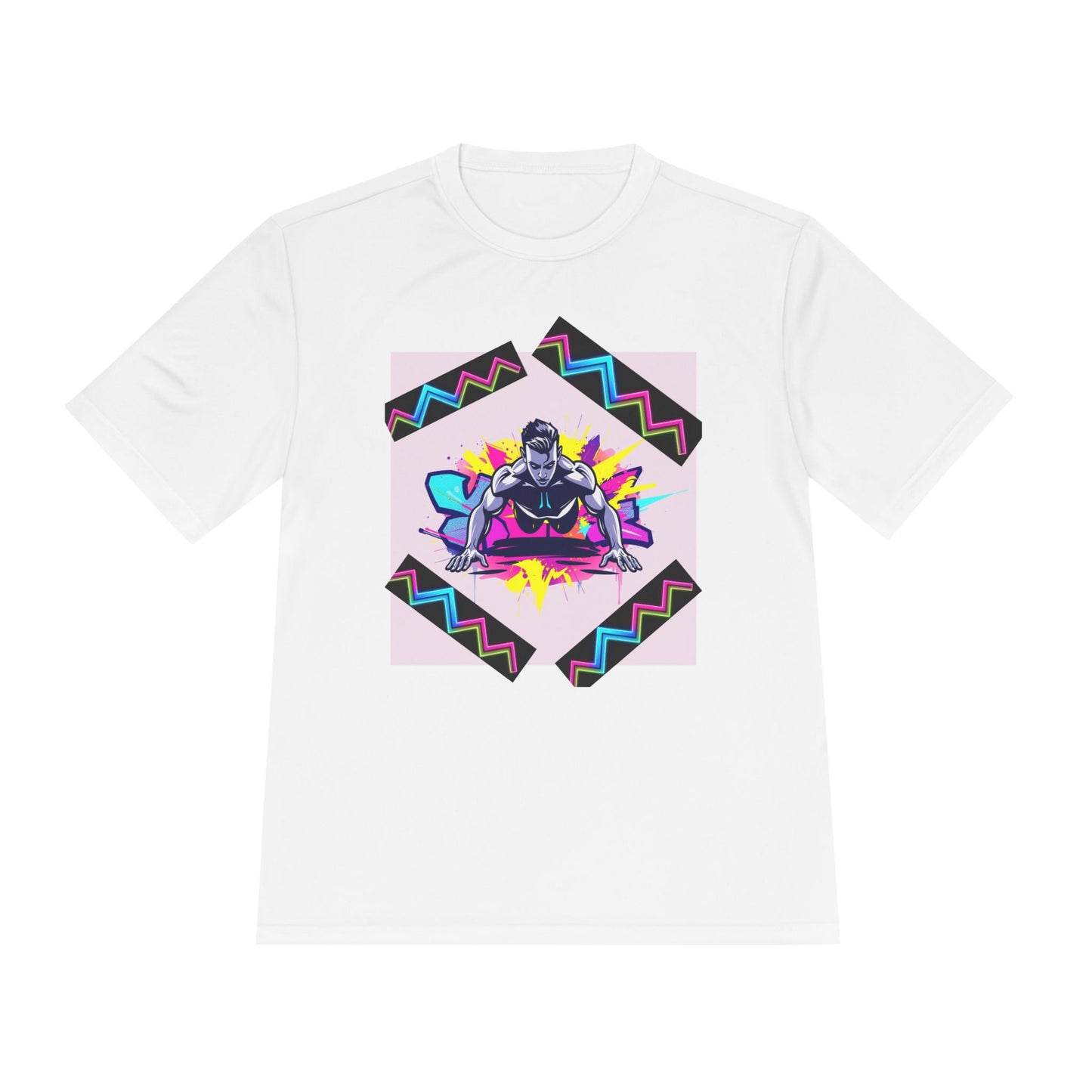 Vibrant Graphic Moisture Wicking Tee for Active Lifestyle